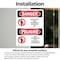 Signmission Restricted Area Authorized Employees Only Danger Sign, Vinyl Decal, 7in W x 10in L, 2PK OS-2PACK-DS-D-710-VS-1548 - alternate 2